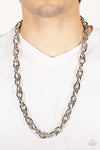 Paparazzi Accessories - Custom Couture - Silver Men Necklace