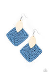 Paparazzi Accessories  - Sabbatical WEAVE - Blue Earring