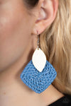 Paparazzi Accessories  - Sabbatical WEAVE - Blue Earring