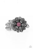 Paparazzi Accessories - Botanical Bravado - Pink Flower Bracelet