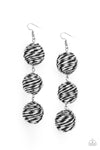 Paparazzi Accessories  -Laguna Lanterns - Black Earring