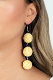 Paparazzi Accessories  - Laguna Lanterns - Yellow Earring