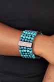 Paparazzi Accessories - Island Soul - Blue Wood Bracelet