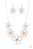 Paparazzi Accessories - Time to GROW - Silver Flower Necklace