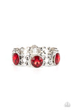 Paparazzi Accessories  - Devoted to Drama - Red Bracelet