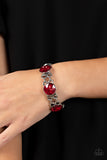 Paparazzi Accessories  - Devoted to Drama - Red Bracelet