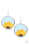 Paparazzi Accessories  - Sun-Kissed Sunflowers - Blue Earring