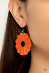 Paparazzi Accessories  - Fan the Breeze - Orange Earring