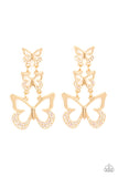 Paparazzi Accessories  - Flamboyant Flutter - Multi Butterfly 🦋 Earring