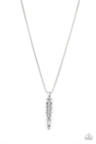 Paparazzi Accessories  - Mysterious Marksman - Silver Men's Necklace