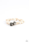 Paparazzi Accessories - Love You to Pieces - White Heart Bracelet