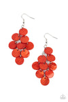 Paparazzi Accessories - Tropical Tryst - Orange Earring