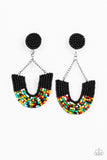 Paparazzi Accessories - Make it RAINBOW - Black Earring