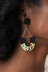 Paparazzi Accessories - Make it RAINBOW - Black Earring