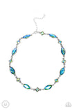 Paparazzi Accessories - Prismatic Reinforcements - Green Choker Necklace