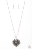 Paparazzi Accessories  - Doting Devotion - Pink Heart 💕 Necklace