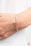 Paparazzi Accessories - Did I FLUTTER? - Rose Gold Bracelet