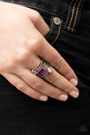 Paparazzi Accessories - Galactic Governess - Purple Ring