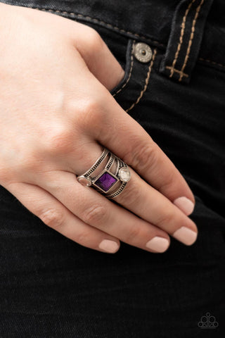 Paparazzi Accessories - Galactic Governess - Purple Ring