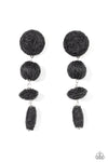 Paparazzi Accessories  - Twine Tango - Black Earring