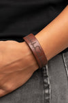 Paparazzi Accessories - Haute Heartbeat - Brown Leather Bracelet