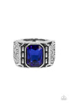 Paparazzi Accessories - Metro Magnate - Blue Men's Ring