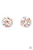 Paparazzi Accessories  - Kaleidoscope Sky - White Earring