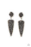 Paparazzi Accessories - Druzy Desire - Silver Earring