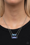 Paparazzi Accessories  - Double Bubble Burst - Blue Necklace