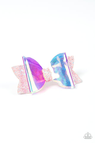 Paparazzi Accessories   Futuristic Favorite - Pink Hair Clip