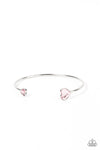 Paparazzi Accessories  - Unrequited Love - Pink Heart Bracelet