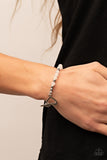 Paparazzi Accessories  - Following My Heart - White Bracelet