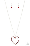 Paparazzi Accessories  - Va-Va-VALENTINE - Red Heart ❤️ Necklace