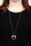 Paparazzi Accessories - Cupid Charisma - White Heart Necklace