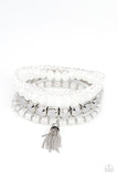 Paparazzi Accessories  - Trip Trinket - White Bracelet