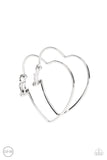 Paparazzi Accessories  - Harmonious Hearts - Silver Clip-on Earring