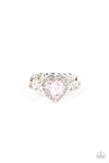 Paparazzi Accessories - Romantic Reputation - Pink Heart Ring