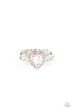 Paparazzi Accessories - Romantic Reputation - Pink Heart Ring