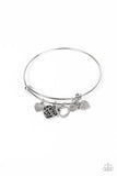 Paparazzi Accessories - Im Yours - White Heart Charm Bracelet