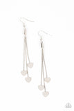 Paparazzi Accessories  - Higher Love - Silver Heart Earring