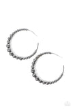 Paparazzi Accessories  - Show Off Your Curves - Black Hoop Earring