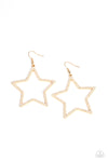 Paparazzi Accessories - Supernova Sparkle - Gold Earring