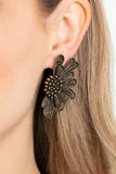 Paparazzi Accessories  - Farmstead Meadow - Brass Earring