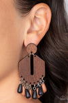 Paparazzi Accessories - Western Retreat - Multi Wood Earring