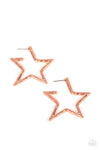 Paparazzi Accessories - All-Star Attitude - Copper Earring