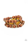 Paparazzi Accessories  - WILD-Mannered - Brass Bracelet