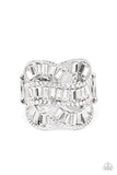 Six-Figure Flex - White Ring - Paparazzi Accessories