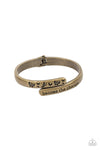 Paparazzi Accessories  - WINGS of Change - Brass Inspirational Bracelet