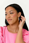 The Gem Fairy - Pink Hoop Earrings - Paparazzi Accessories