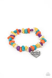 Paparazzi Accessories  - Stony-Hearted - Multi Inspirational Bracelet